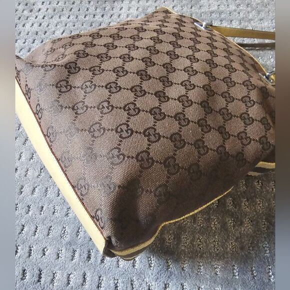 Gucci Monogram Brown, Black and Tan Tote Bag - Picture 5 of 14